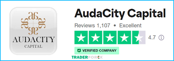 Audacity Capital được đánh giá cao trên trang Trustpilot